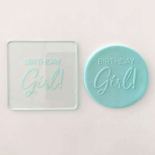 Cookie Stamp Debosser - Birthday Girl